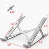 Image of Laptop Stand Holder for 10-15.6” Laptops - Silver