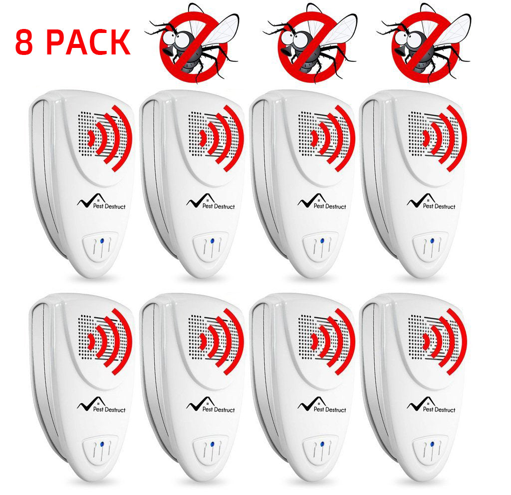 Ultrasonic Fly Repellent - Pack of 8 - Get Rid Of Flies In 48 Hours Or It's FREE