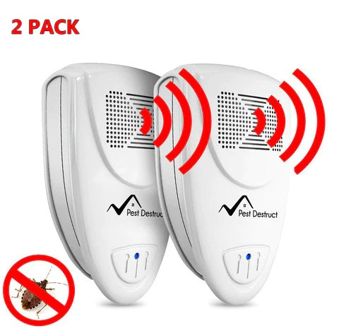 Ultrasonic Stink Bug Repellent PACK of 2 - Get Rid Of Stink Bugs In 48 Hours Or It's FREE