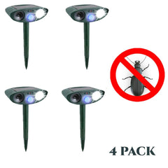 Beetle Outdoor Solar Ultrasonic Repeller PACK OF 4 - Get Rid of Beetles in 48 Hours or It's FREE