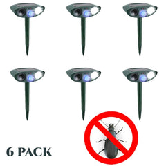 Beetle Outdoor Solar Ultrasonic Repeller PACK OF 6 - Get Rid of Beetles in 48 Hours or It's FREE