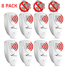 Ultrasonic Mice Repellent - PACK OF 8 - Get Rid Of Mice In 48 Hours Or It's FREE