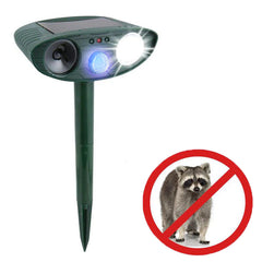 Raccoon Outdoor Solar Ultrasonic Repeller - Get Rid of Raccoons in 48 Hours or It's FREE