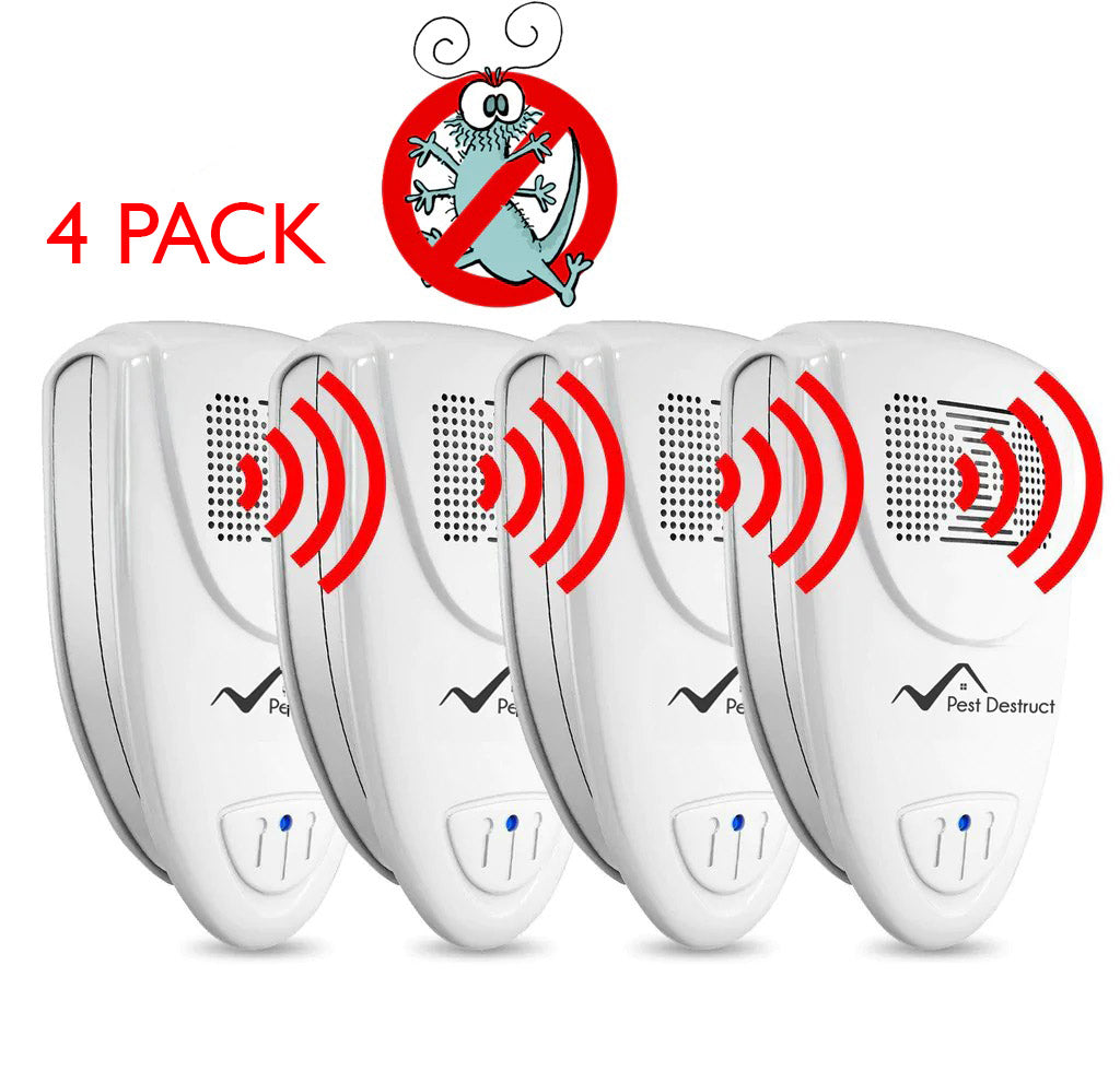 Ultrasonic Silverfish Repellent Pack of 4 - Get Rid Of Silverfish In 48 Hours Or It's FREE