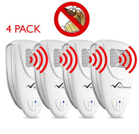 Ultrasonic Termite Repellent PACK of 4 - Get Rid Of Termite In 48 Hours Or It's FREE